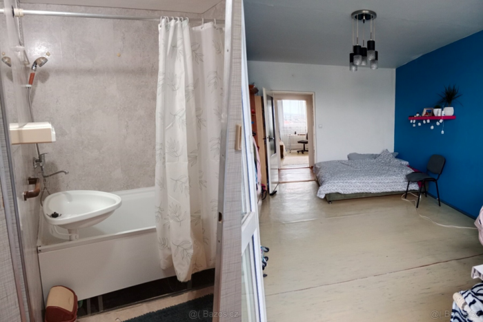 Vybraný byt určený k rekonstrukci. KV 2 - Byt před rekonstrukcí